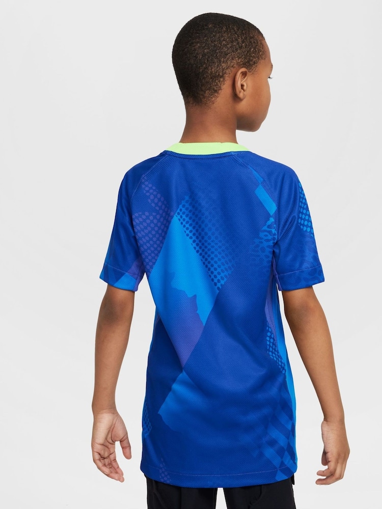 Nike Blue Brazil Away Stadium Football Shirt - Image 2 of 12