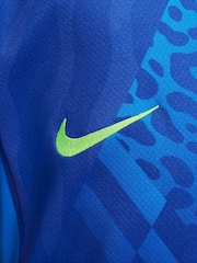Nike Blue Brazil Away Stadium Football Shirt - Image 5 of 12