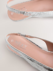 Silver Forever Comfort® Point Toe Sling Back Shoes - Image 10 of 12