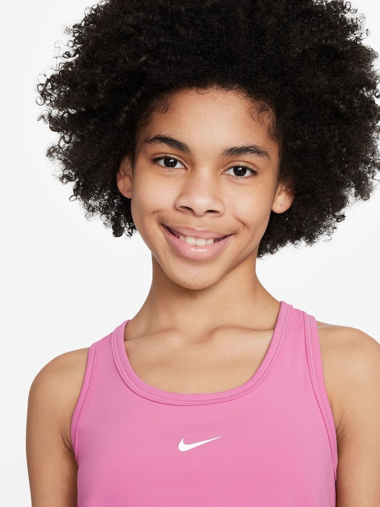 Nike Flamingo Pink One Dri-FIT Tank Vest Top - Image 3 of 3
