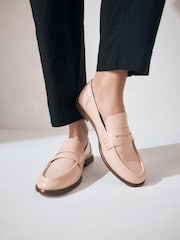 Pink Nude Standard Fit Forever Comfort® Slim Round Toe Penny Loafers - Image 1 of 9