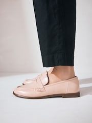 Pink Nude Standard Fit Forever Comfort® Slim Round Toe Penny Loafers - Image 3 of 9