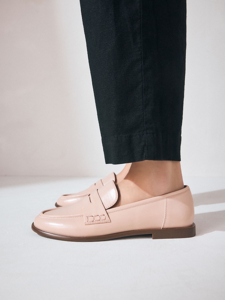 Pink Nude Forever Comfort® Round Toe Penny Loafers - Image 4 of 9