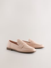 Pink Nude Standard Fit Forever Comfort® Slim Round Toe Penny Loafers - Image 5 of 9