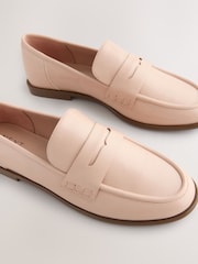 Pink Nude Standard Fit Forever Comfort® Slim Round Toe Penny Loafers - Image 7 of 9