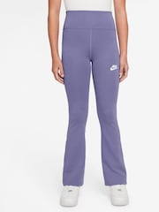 Nike Amethyst Purple High Waisted Flared Leggings - Image 1 of 3