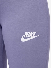 Nike Amethyst Purple High Waisted Flared Leggings - Image 3 of 3