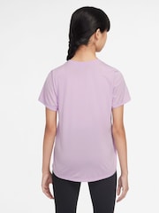 Nike Doll Lilac One Dri-FIT Short Sleeve T-Shirt - Image 2 of 3