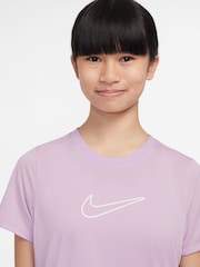 Nike Doll Lilac One Dri-FIT Short Sleeve T-Shirt - Image 3 of 3