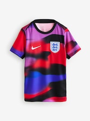 Nike Blue England Pre Match Football Top - Image 9 of 9