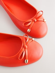 Orange Forever Comfort® Round Toe Leather Ballerina Shoes - Image 5 of 5