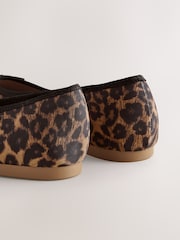 Leopard Animal Print Standard/Wide Fit Forever Comfort® Ballerinas Shoes - Image 4 of 4