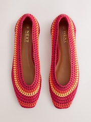 Bright Forever Comfort® Square Toe Crochet Ballerinas - Image 1 of 10
