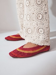 Bright Forever Comfort® Square Toe Crochet Ballerinas - Image 2 of 10