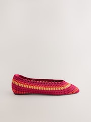 Bright Forever Comfort® Square Toe Crochet Ballerinas - Image 8 of 10