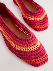 Bright Forever Comfort® Square Toe Crochet Ballerinas - Image 9 of 10