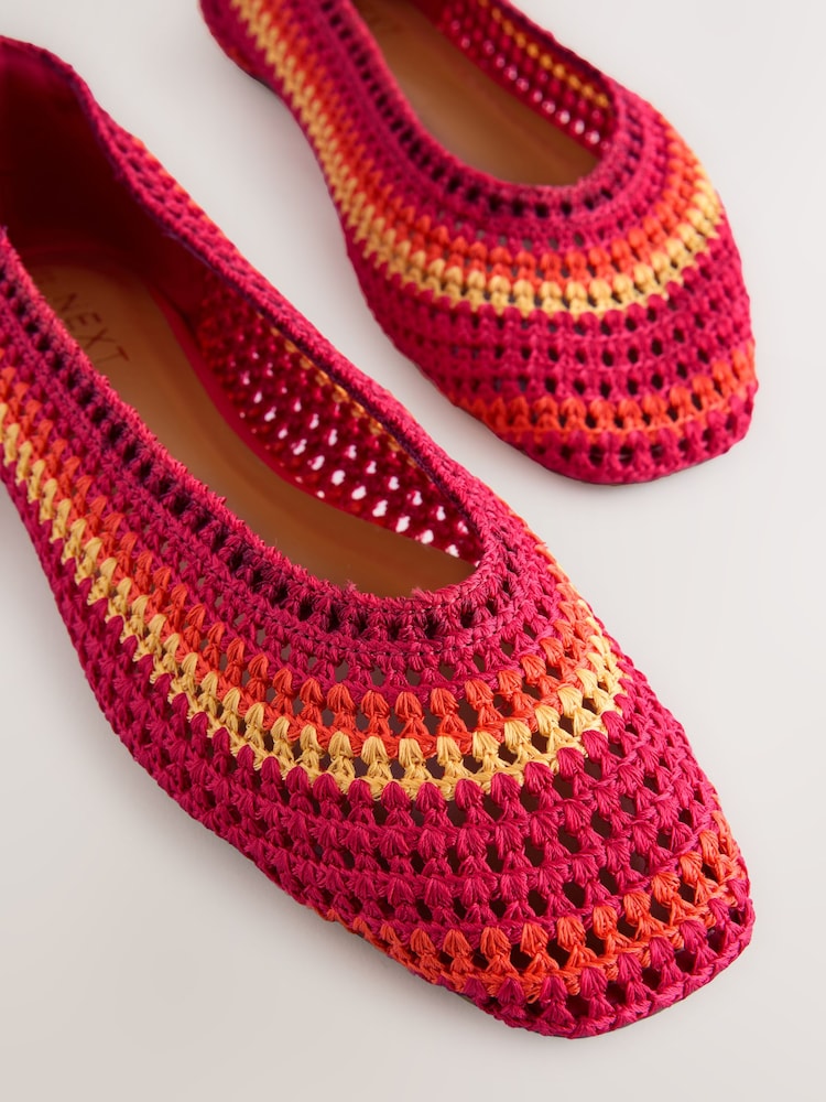 Bright Forever Comfort® Square Toe Crochet Ballerinas - Image 9 of 10