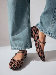 Leopard Standard/Wide Fit Forever Comfort® Round Toe Mary Jane Shoes - Image 1 of 9