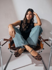 Leopard Standard/Wide Fit Forever Comfort® Round Toe Mary Jane Shoes - Image 2 of 9