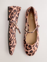 Leopard Standard/Wide Fit Forever Comfort® Round Toe Mary Jane Shoes - Image 5 of 9