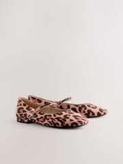 Leopard Standard/Wide Fit Forever Comfort® Round Toe Mary Jane Shoes - Image 7 of 9