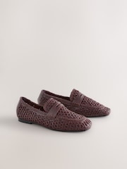 Вино - Кожаные лоферы с квадратным носком Forever Comfort® - Image 3 of 6