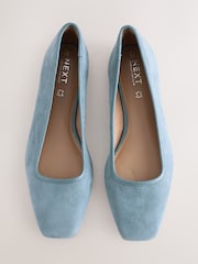 Blue Forever Comfort® Square Toe Ballerina Shoes - Image 1 of 5