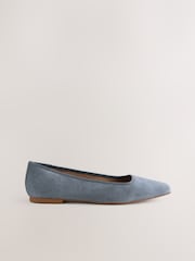 Blue Forever Comfort® Square Toe Ballerina Shoes - Image 3 of 5