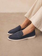 Navy Forever Comfort® Round Toe Slim Loafers - Image 2 of 8
