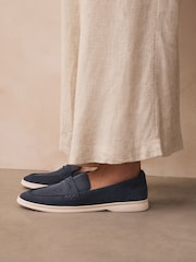 Navy Forever Comfort® Round Toe Slim Loafers - Image 4 of 8