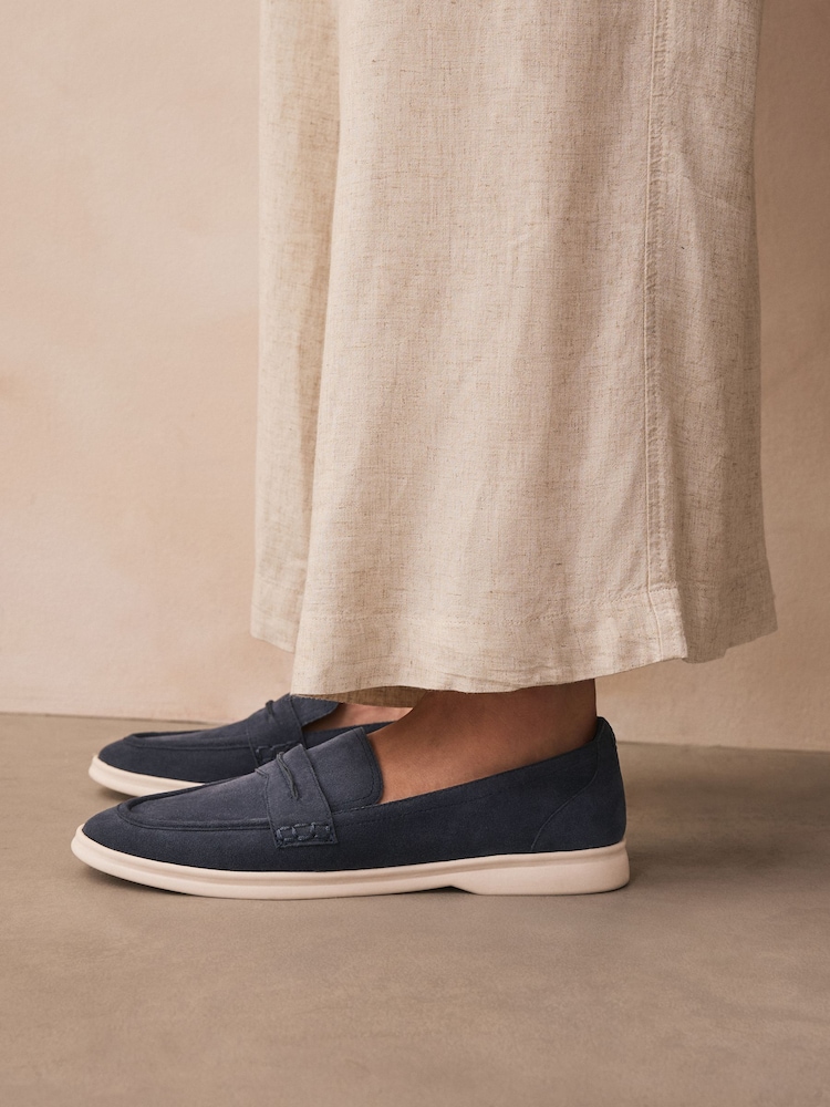 Navy Forever Comfort® Round Toe Loafers - Image 4 of 8
