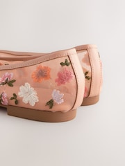 Blush Nude Forever Comfort® Embroidered Mesh Ballerinas - Image 9 of 9