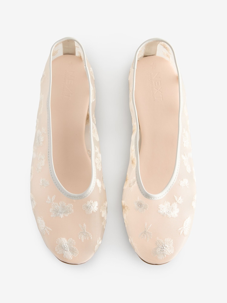 Bone Forever Comfort® Embroidered Mesh Ballerinas - Image 1 of 10