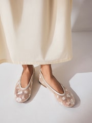 Bone Forever Comfort® Embroidered Mesh Ballerinas - Image 5 of 10