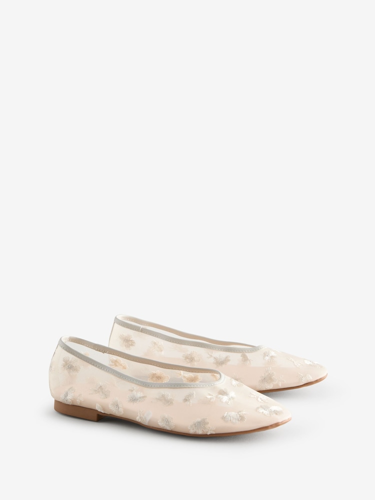 Bone Forever Comfort® Embroidered Mesh Ballerinas - Image 7 of 10
