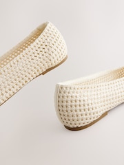 Neutral Forever Comfort® Square Toe Crochet Ballerinas - Image 8 of 9