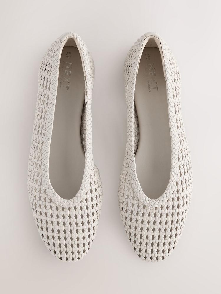 Bone Forever Comfort® Round Toe Weave Ballerinas - Image 1 of 9