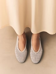 Bone Forever Comfort® Round Toe Weave Ballerinas - Image 3 of 9