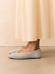 Bone Forever Comfort® Round Toe Weave Ballerinas - Image 4 of 9