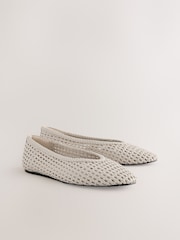 Bone Forever Comfort® Round Toe Weave Ballerinas - Image 5 of 9