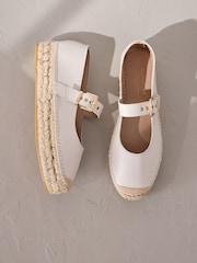 Neutral Forever Comfort® Closed Toe Platform Espadrilles - Image 2 of 10