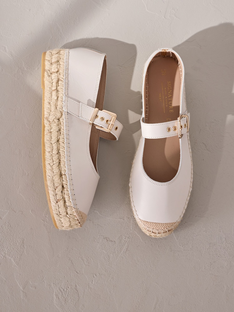 Neutral Forever Comfort® Closed Toe Platform Espadrilles - Image 2 of 10