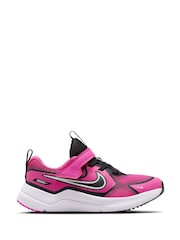 Nike Fuschia Pink/Black Junior Cosmic Running Trainers - Image 1 of 11
