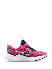 Nike Fuschia Pink/Black Junior Cosmic Running Trainers - Image 3 of 11