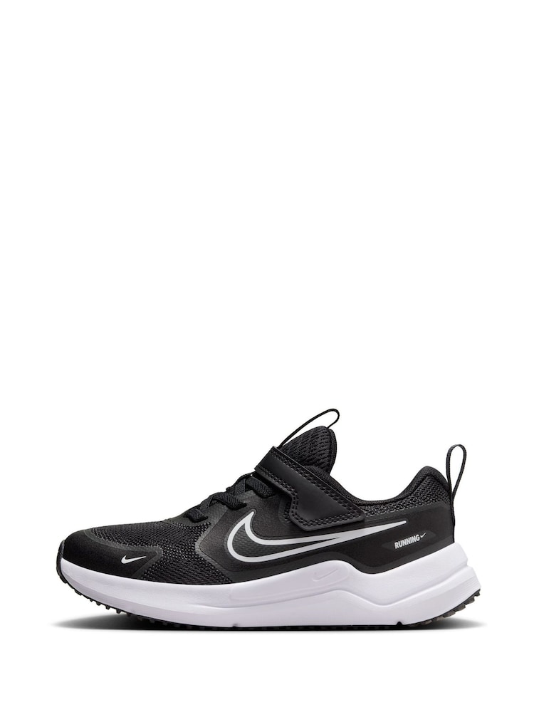 Nike Black/White Junior Cosmic Running Trainers - Image 2 of 11