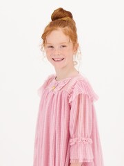 Angels Face Pink Chrissie Tulle Butterfly Dress - Image 4 of 5
