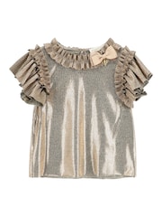 Angels Face Gold Tone Pleated Fortune Set - Image 2 of 5