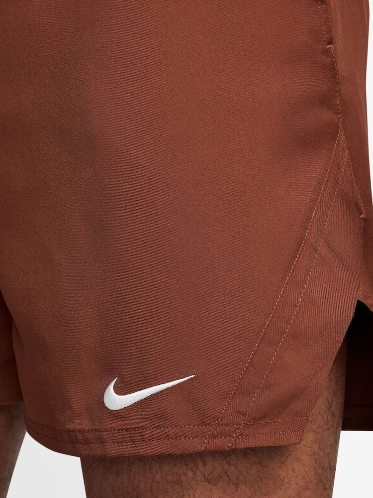 Nike Red Court Victory Dri-FIT 7 inch Tennis Shorts - Image 4 of 4
