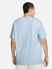 Nike Light Blue Tint Oversized Mini Swoosh Sportswear T-Shirt - Image 3 of 4