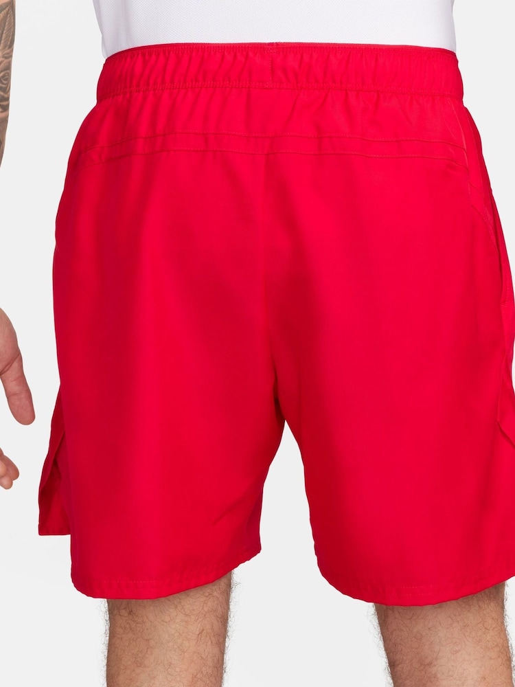 Nike University Red Court Victory Dri-FIT 7 inch Tennis Shorts - Image 2 of 8